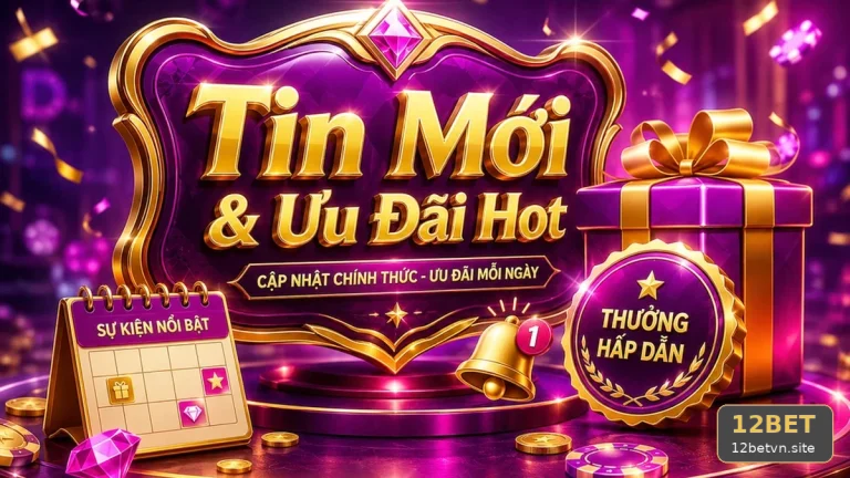Khuyến Mãi 12BET: Đọc Chi Tiết Giao Diện Tin Mới Và Ưu Đãi – Lưu Lại Điều Khoản, Lịch Sử Trao Đổi Trước Khi Tham Gia | Góc Kiểm Chứng Theo Tên Miền 12betvn.site